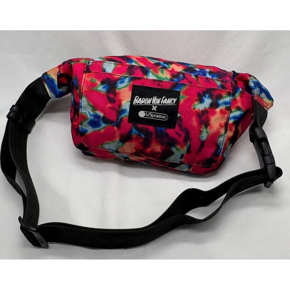 LeSportsac X Baron Von Fancy Tie Dye Fanny Pack Crossbody Waist Sling‎ Bag EUC